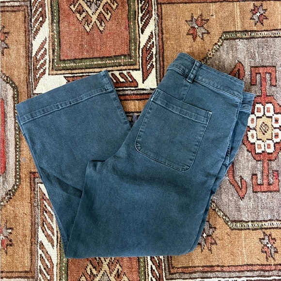 Cloth & Stone Wide Leg Crop Jeans - Size 30 - Picture 5 of 6
